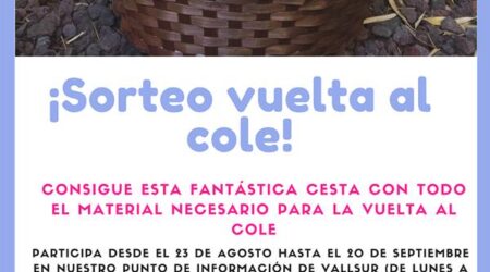 Llévate un ‘Kit de vuelta al cole’ en el nuevo sorteo de nuestro Punto de Información en Vallsur