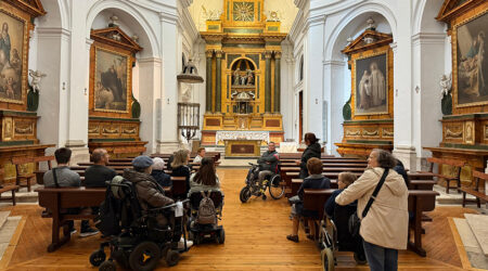 Personas con y sin discapacidad descubren los Goya de Valladolid