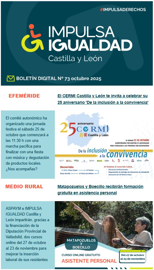 Boletín digital nº 73 - octubre 2025