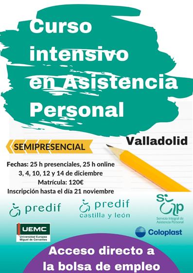 PREDIF CyL organiza una nueva formación semipresencial en Asistencia Personal