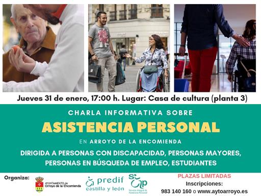 PREDIF CyL y el Ayuntamiento de Arroyo de la Encomienda organizan una charla sobre Asistencia Personal