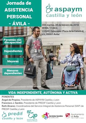 PREDIF CyL y ASPAYM CyL organizan en Ávila una jornada informativa sobre asistencia personal