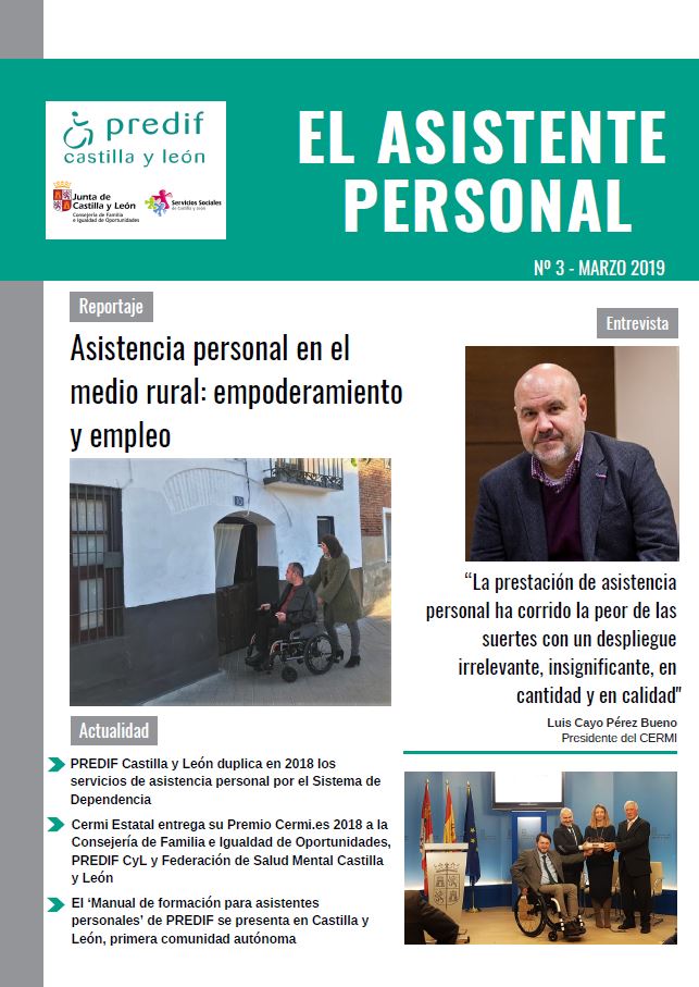 La asistencia personal en el medio rural, tema central de la revista «El asistente personal»