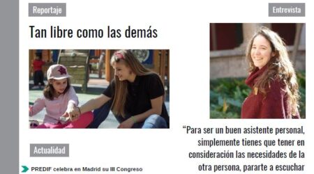 ‘Tan libre como las demás’ – asistencia personal para menores, tema principal del último número de la revista ‘El asistente personal’